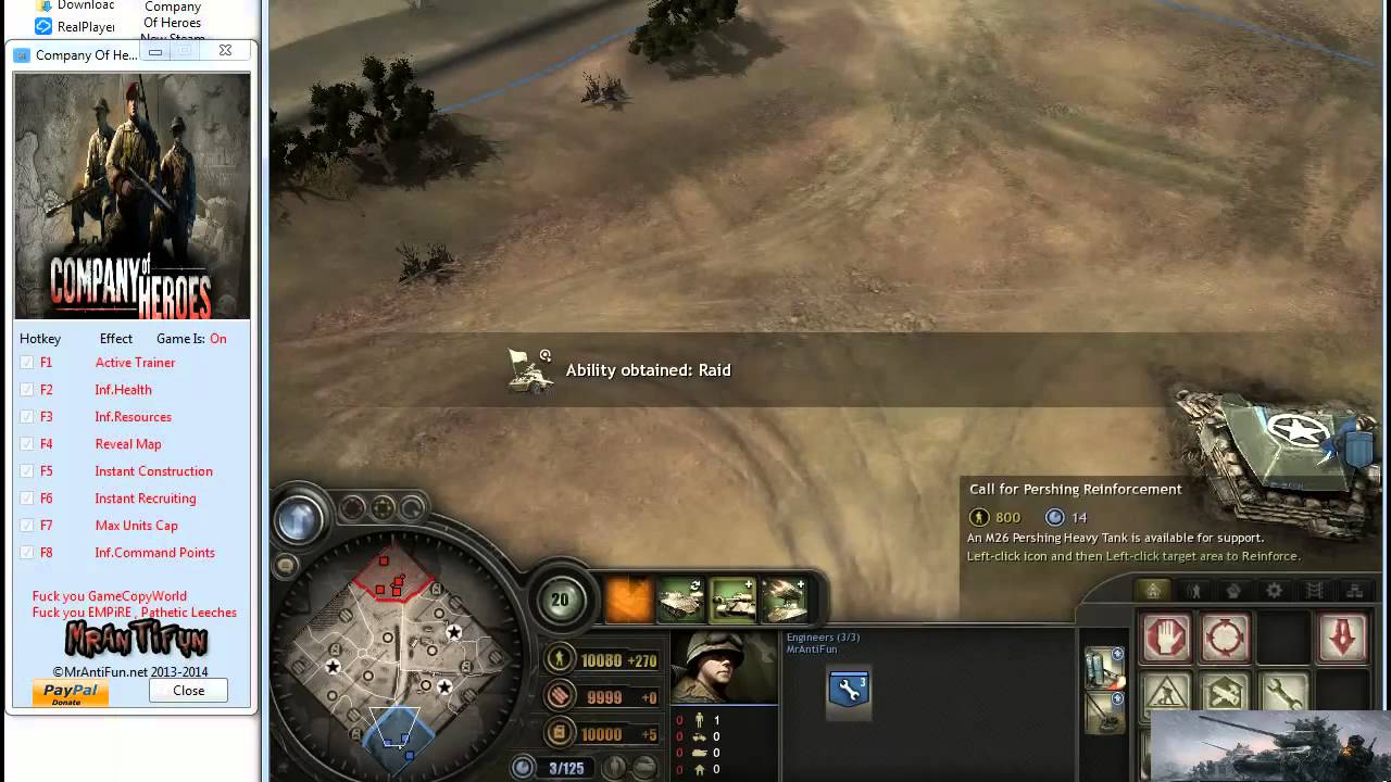 company of heroes 2 cheat commands mod 2
